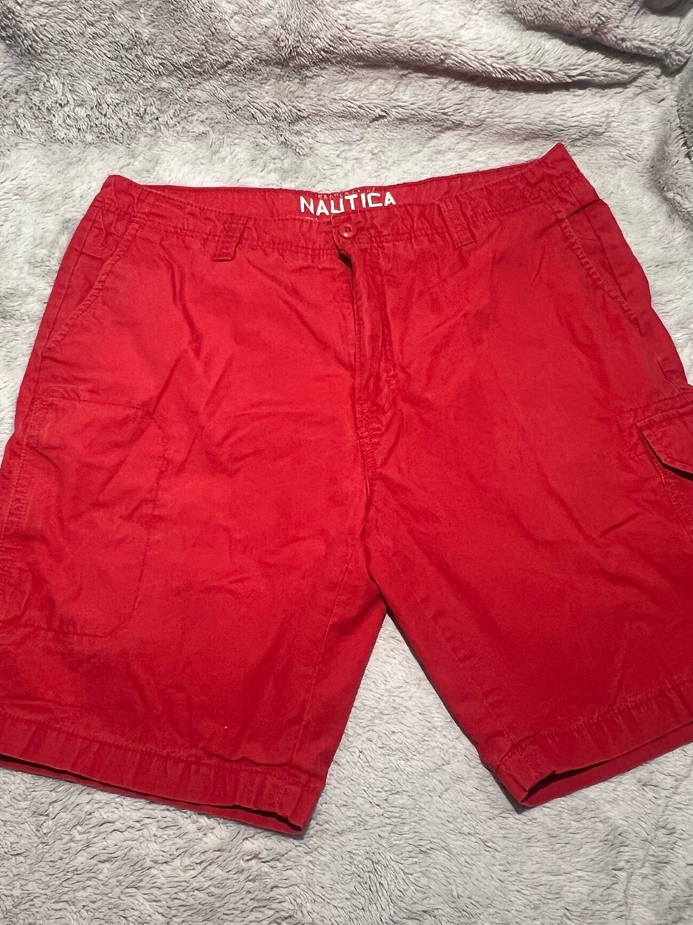 Nautica Men’s Red Cargo Shorts